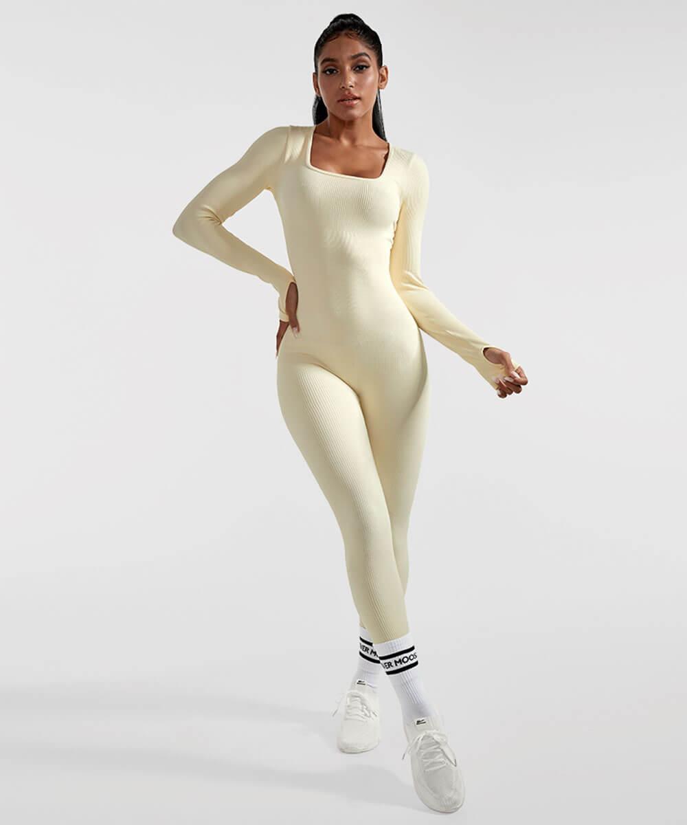 MySeamless™ - Long Sleeve Tummy Control Flared Jumpsuit