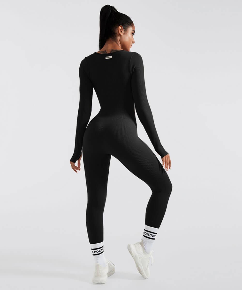 MySeamless™ - Long Sleeve Tummy Control Flared Jumpsuit