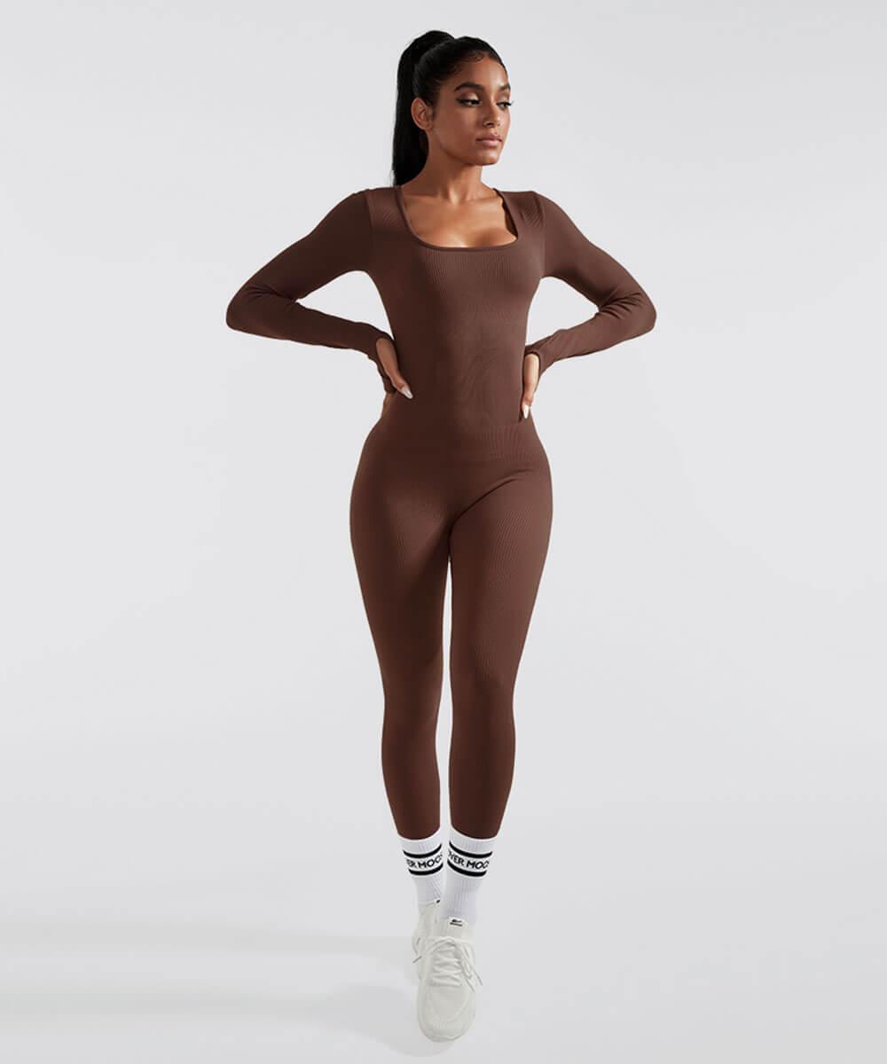 MySeamless™ - Long Sleeve Tummy Control Flared Jumpsuit