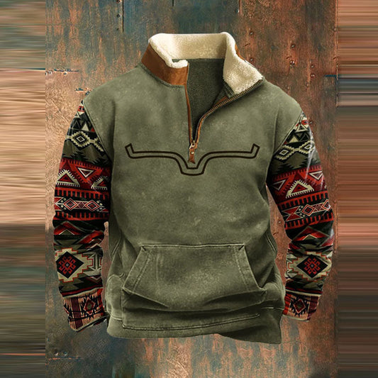 Freddy - Men's Winter Sweater with Zipper