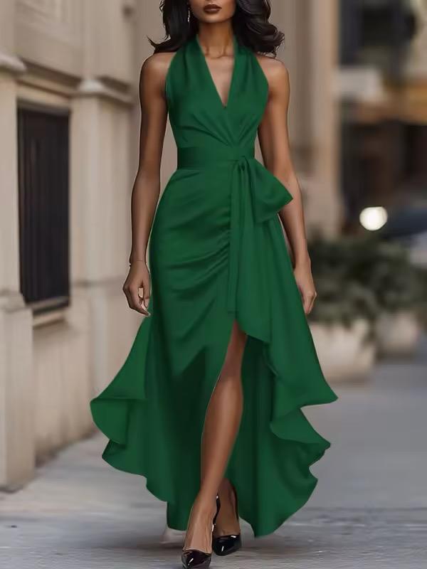 Ella - Elegant V-Neck Dress