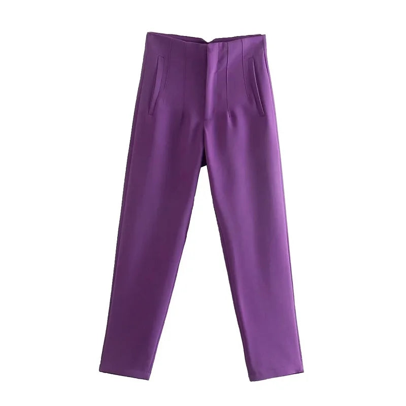 Claude - Elegant High-Waisted Trousers