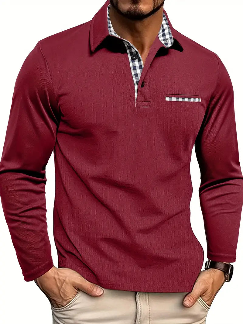 Hernest - Long-Sleeve Polo Shirt
