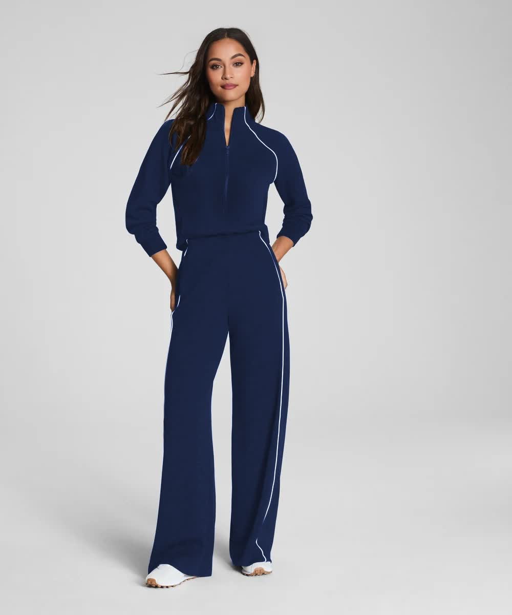 Leyla - Long-Sleeve Sports-Style Jumpsuit
