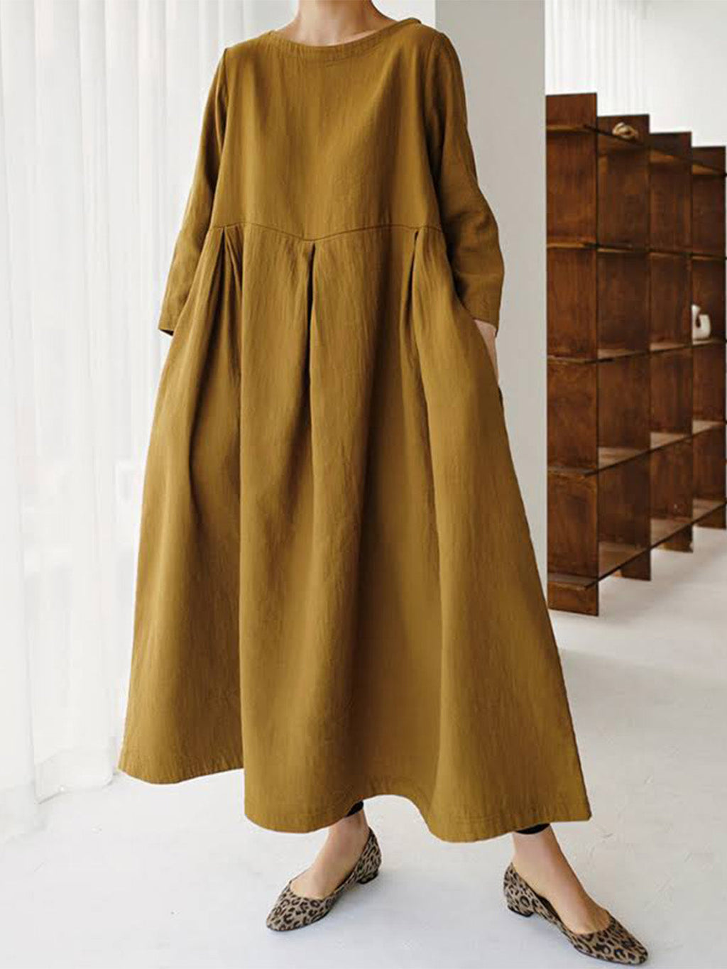 Krisitien™ - Oversized Long Linen Dress