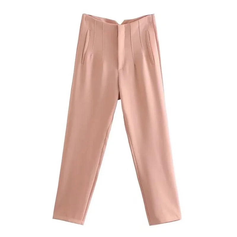 Claude - Elegant High-Waisted Trousers