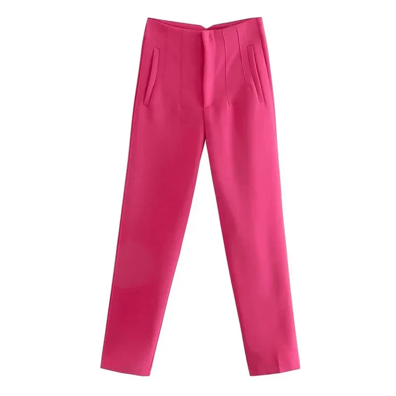 Claude - Elegant High-Waisted Trousers
