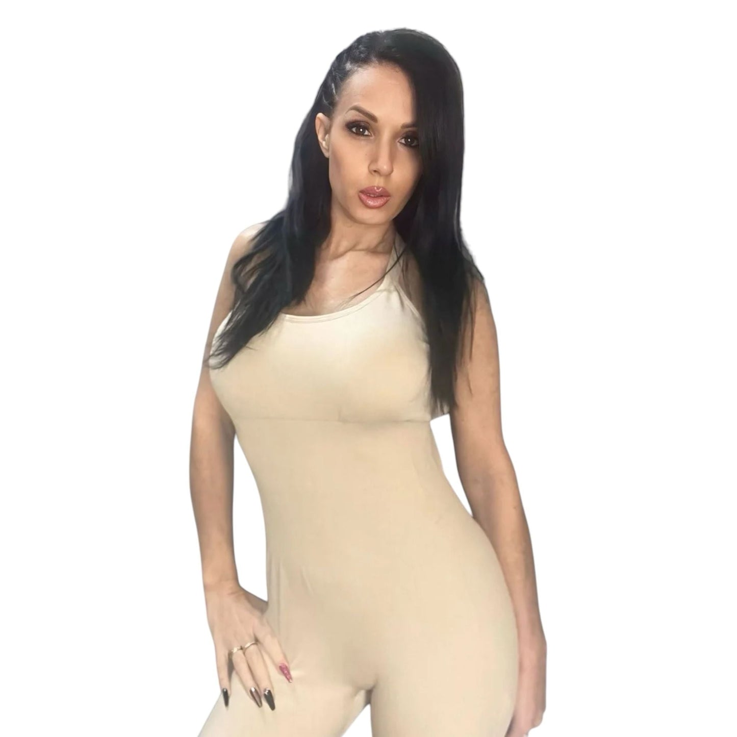 AllWomen - Sports Jumpsuit with Open Back
