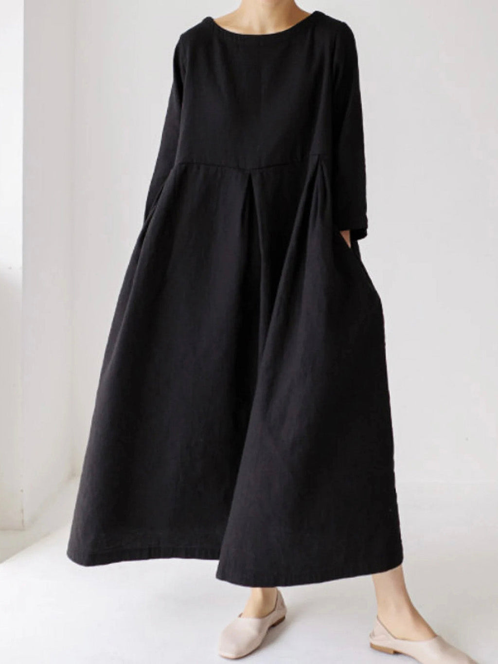 Krisitien™ - Oversized Long Linen Dress