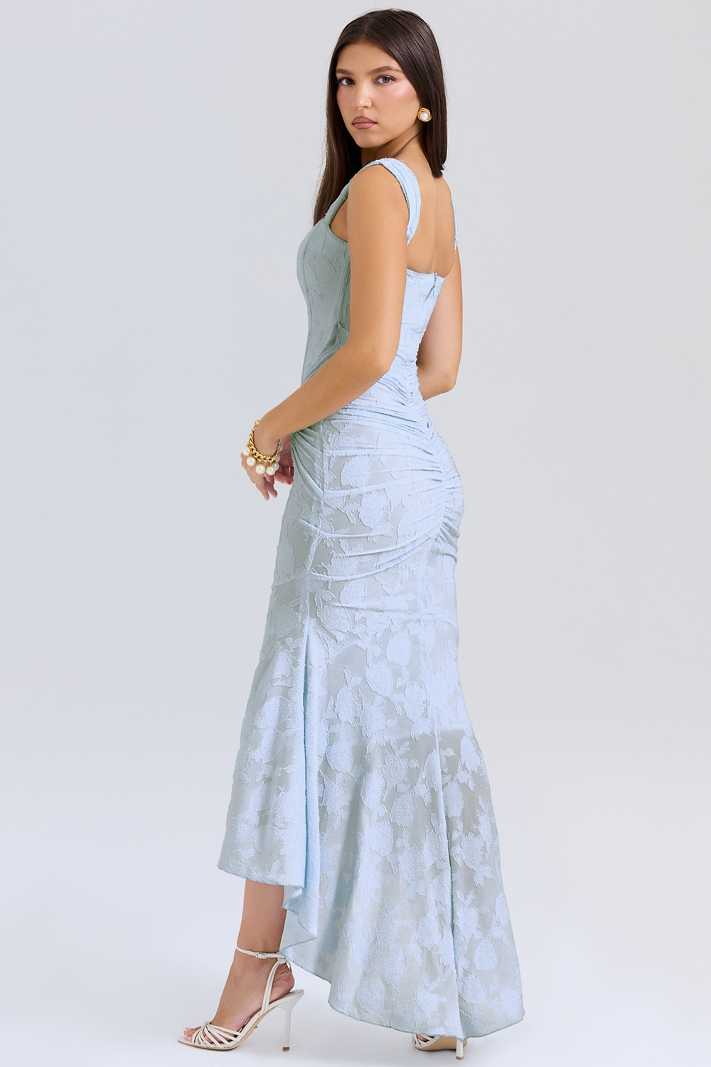Margot - Elegant Long Strapless Dress With Mermaid Cut Style