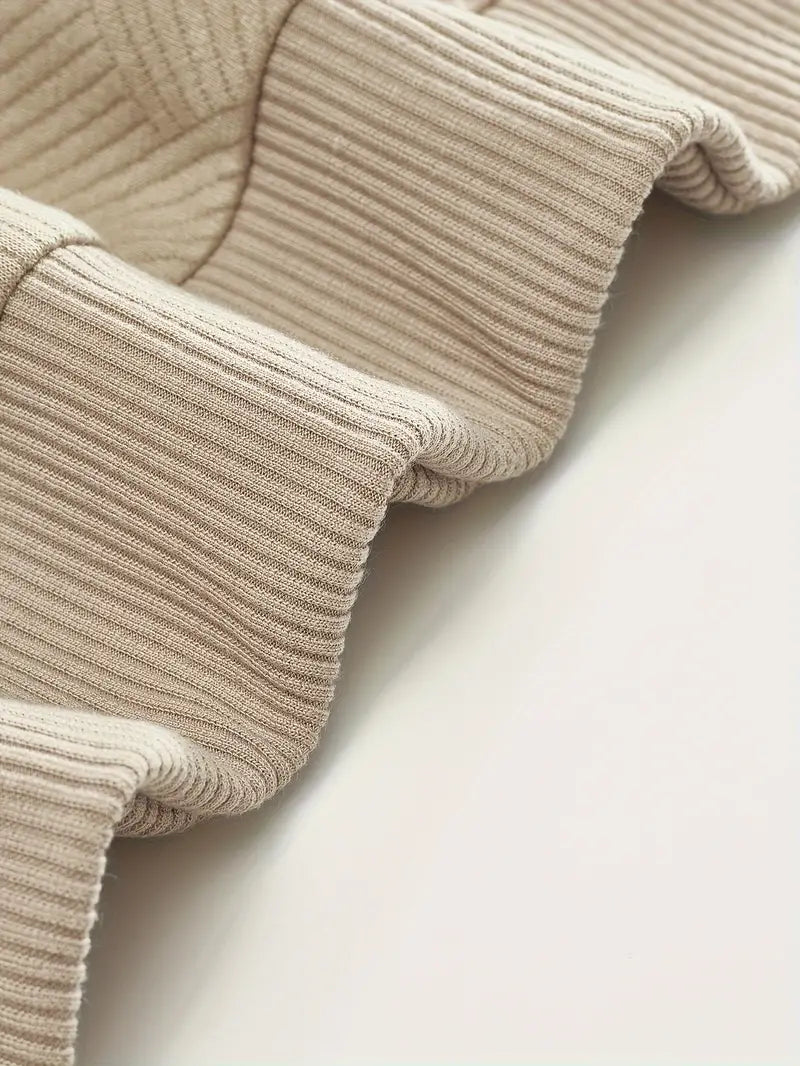 Amadeo - Vintage Pullover with Zip and Geometric Design