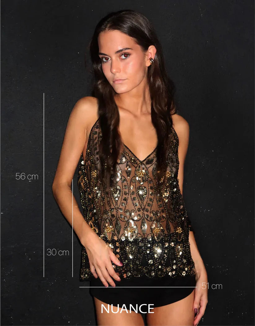 Uma - Elegant Strappy Top