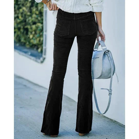 Ariyah - Flared Corduroy Trousers