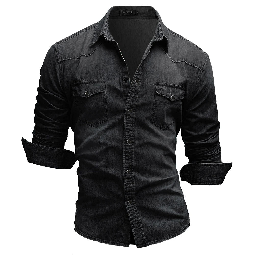 Alan - Men's Denim Shirt