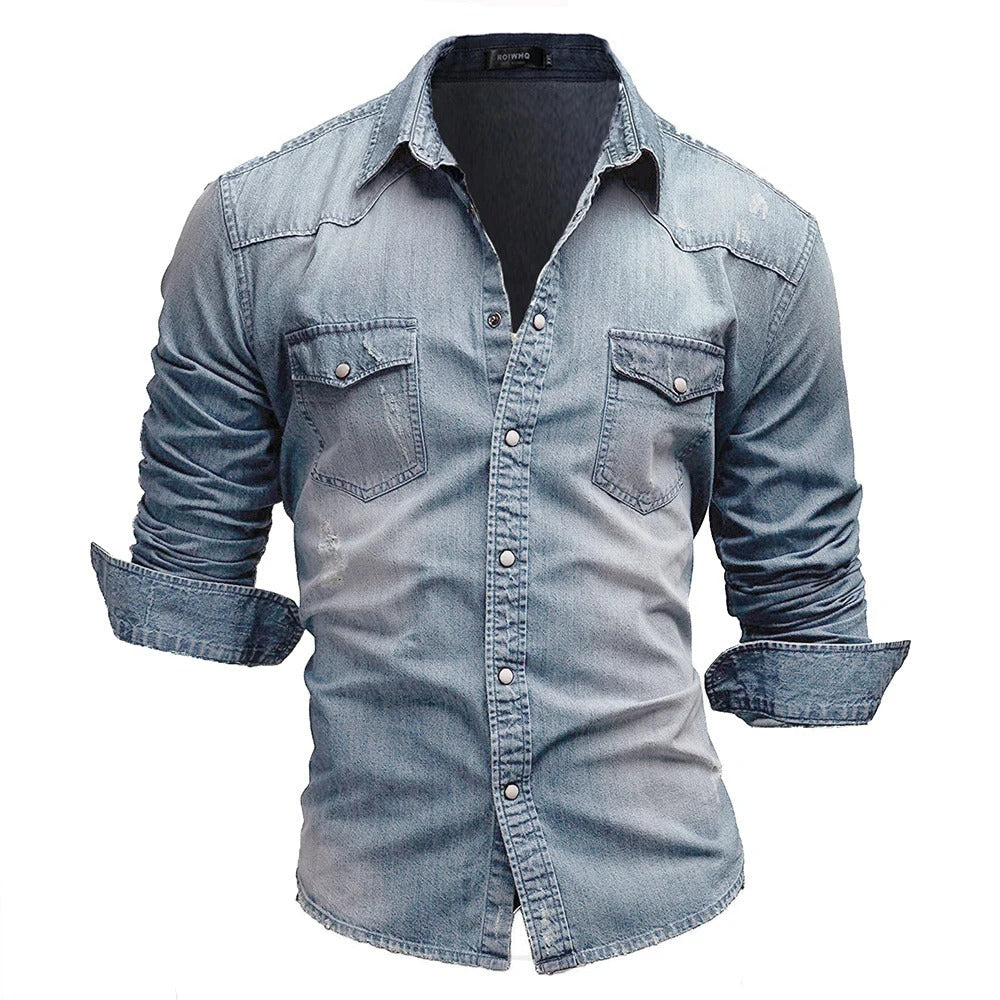 Alan - Men's Denim Shirt
