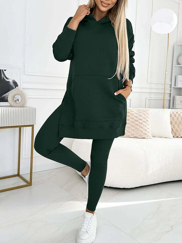 Heidi™ - Casual Two-Piece Set: Leggings and Sweatshirt