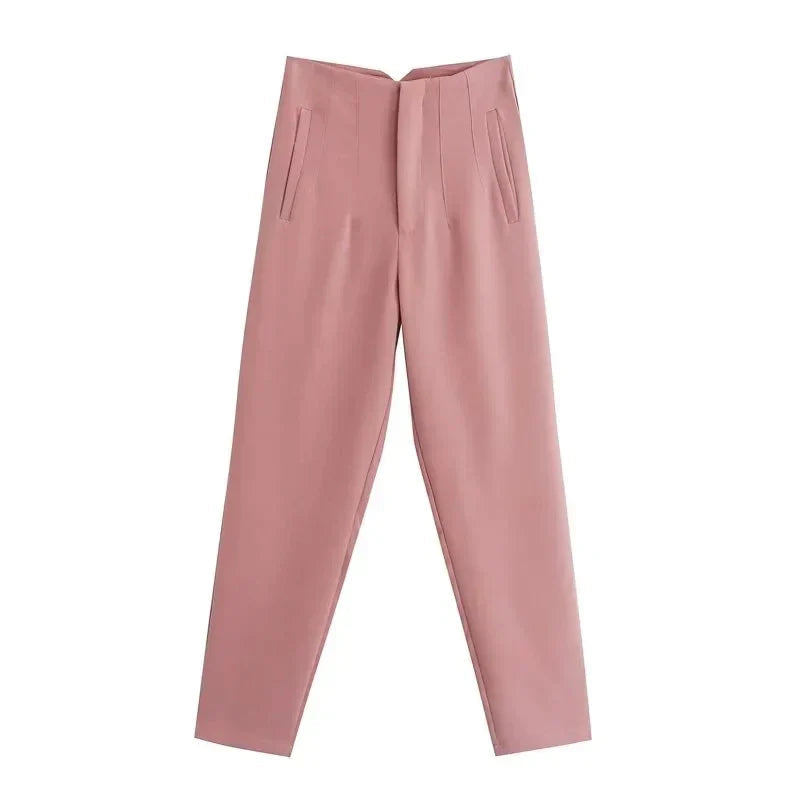 Claude - Elegant High-Waisted Trousers